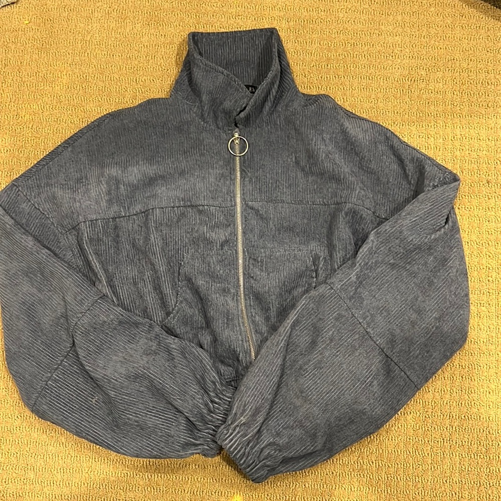 Zaful Cropped Bomber Jacket